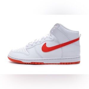 Nike dunk high white /orange dunks